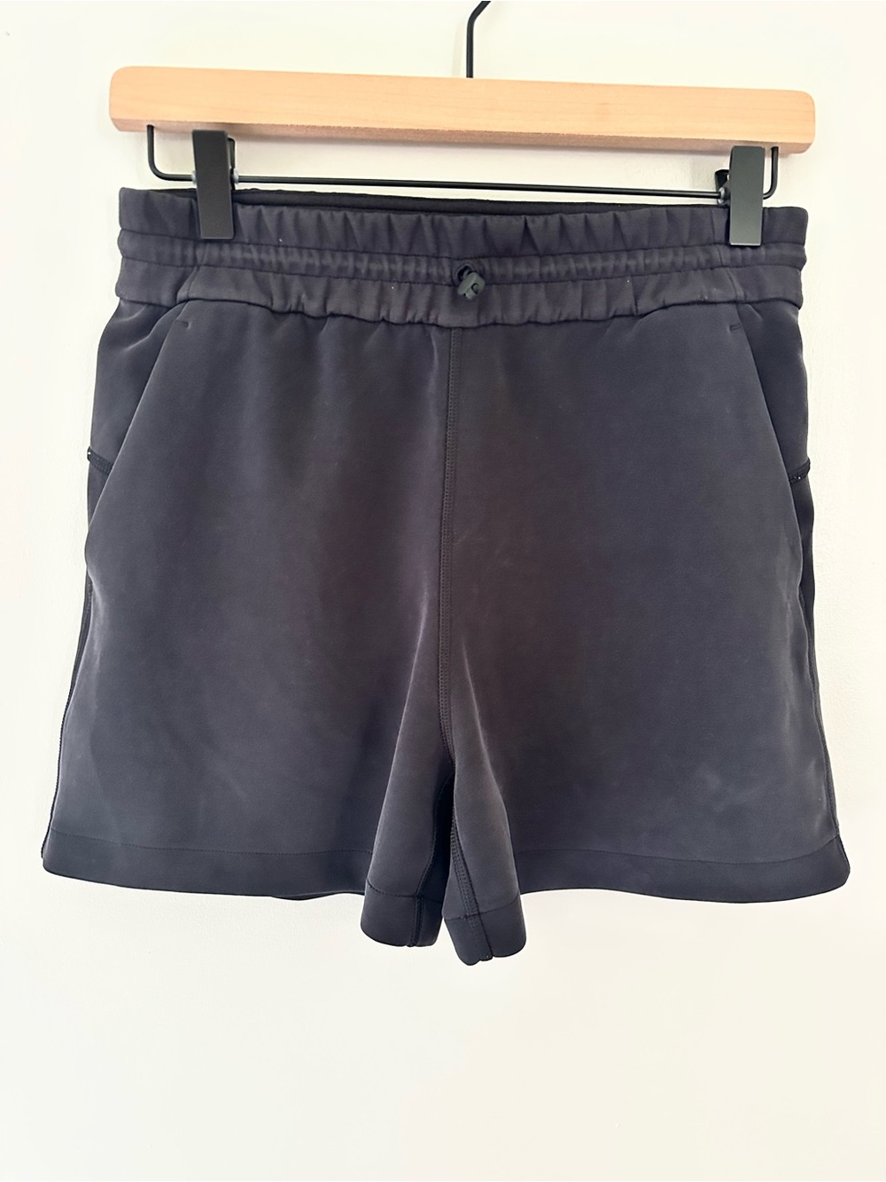 Lululemon Black Athletic Scuba-soft Drawstring Shorts